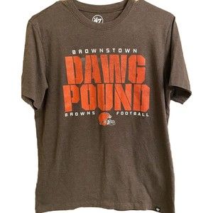 ‘47 Brownstown Cleveland Browns Football Dawg Pound Tee Shirt Men’s  Size Small